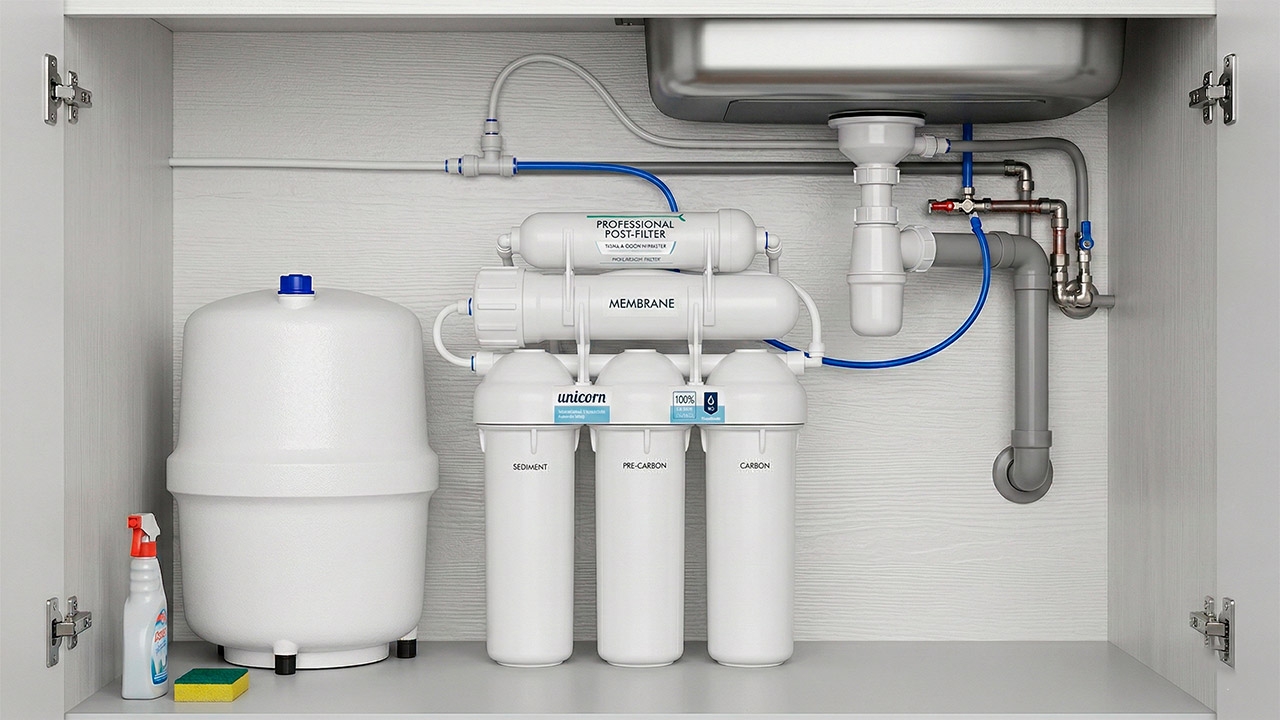 UNICORN FRO-5N: давление и температура воды